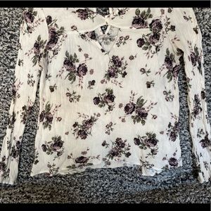 Floral long sleeve shirt